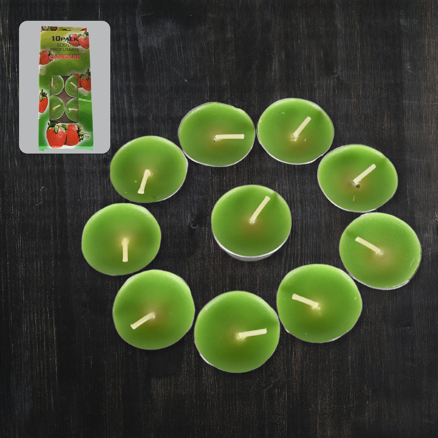 Long Burning Unscented Tealight Candles (10 Pc) - 8-9 Hour Flame for Home Decor - Great Price - Image 2