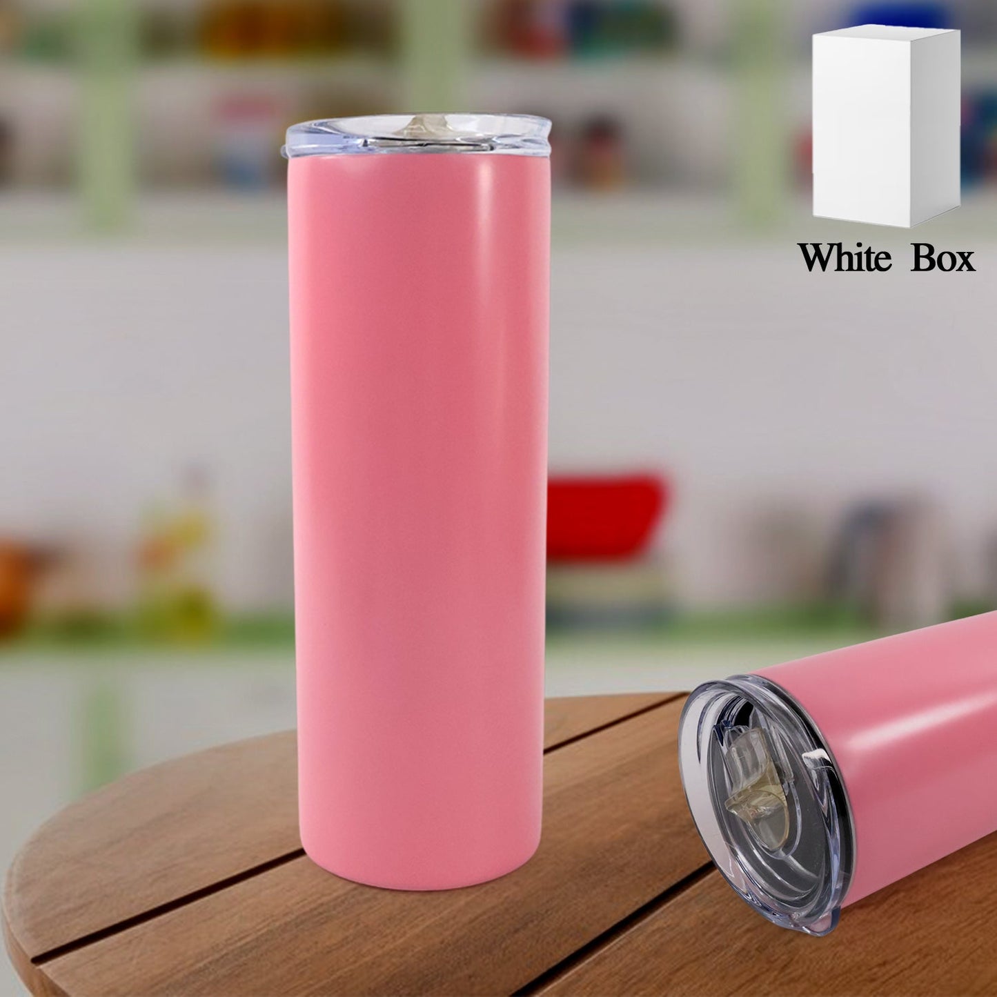 Stainless Steel Insulated Travel Mug - 600ml - Happy Price - Image 1