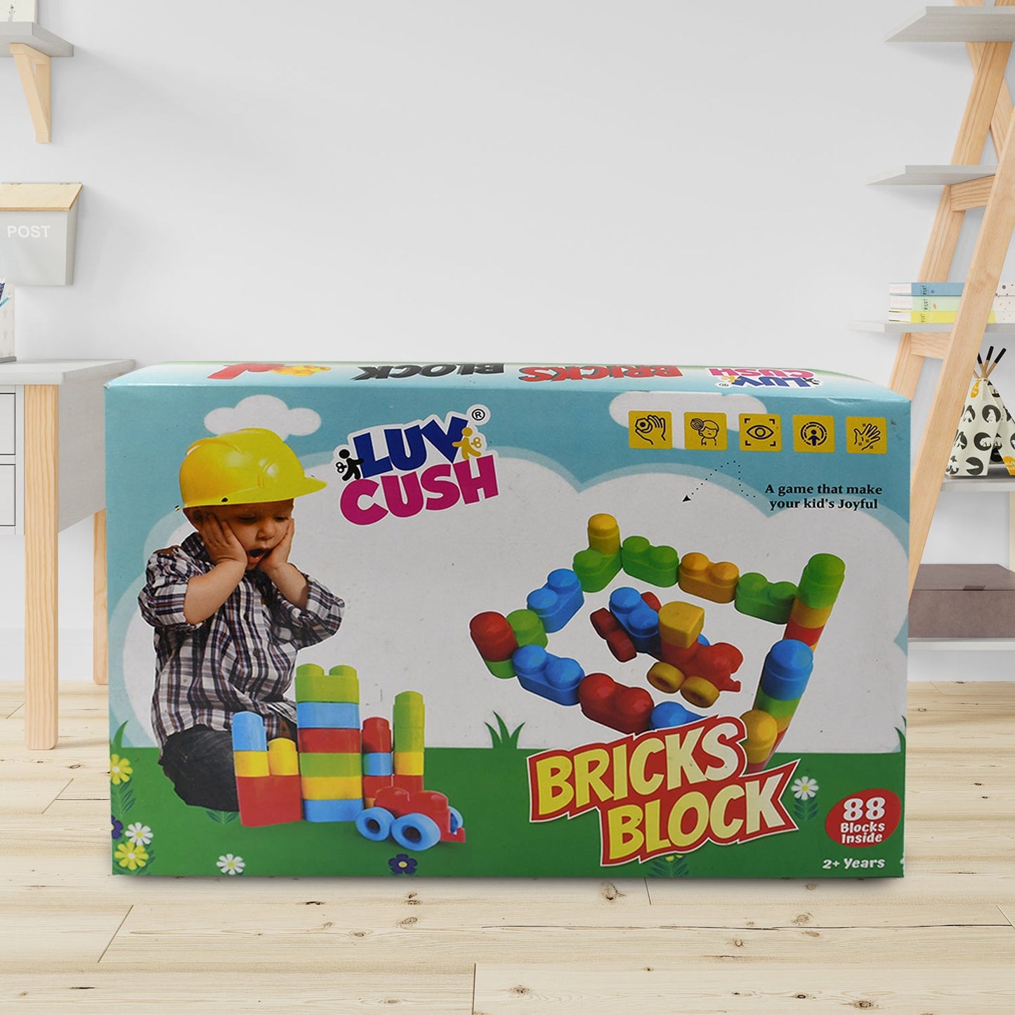 Bricks Blocks Building Toy  (88 Pcs Building Blocks) - Happy Price - Image 3