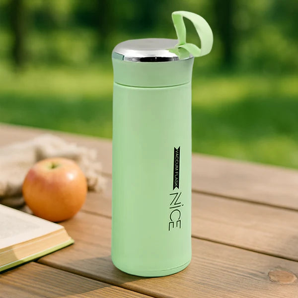 400ml Glass Water Bottle - Leak-Proof, Heat-Resistant for Gym & Kids (1 Pc, Light Green) - Happy Price - Image 3