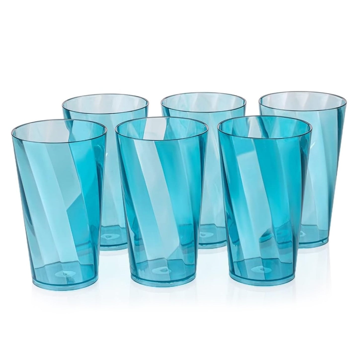 Premium Juice And Water Glasses Set Of 6 Transparent 300ml Drinking Water Glasses Stylish  Crystal Square Highball Glasses For Water Juice  Cocktails Glass Set Of 6 For Water - Happy Price - Image 6