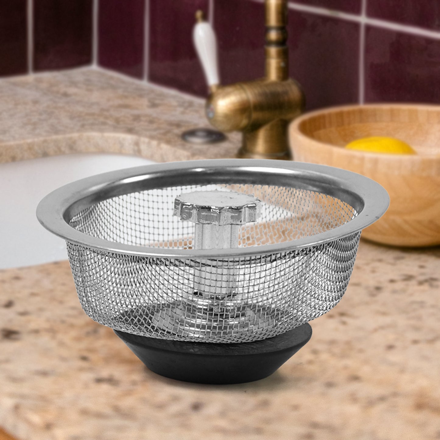 Stainless Steel Sink Strainer Basket Strainer Kitchen Sink Strainer (1 Pc) - Happy Price - Image 6