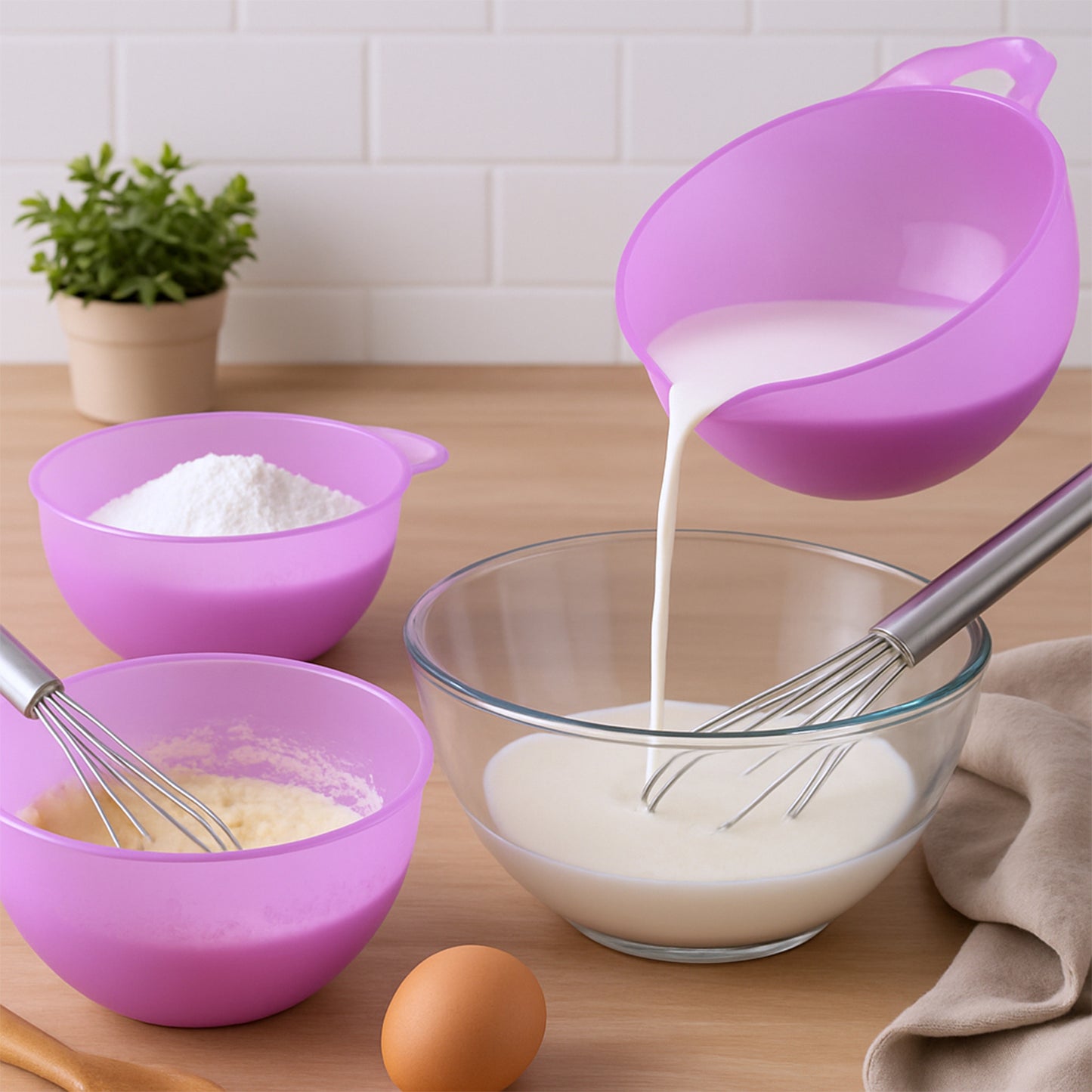 Apex Mix  Measure Prep Bowl Set  3 Pieces - Happy Price - Image 5