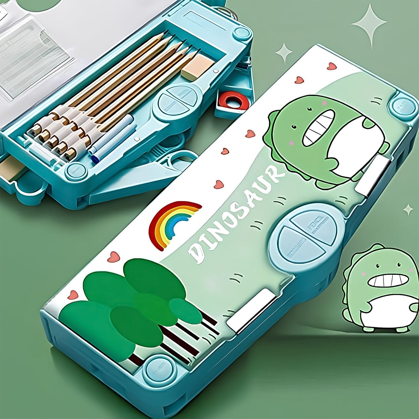 Magnetic Pop-Up Pencil Box for Students - Happy Price - Image 1