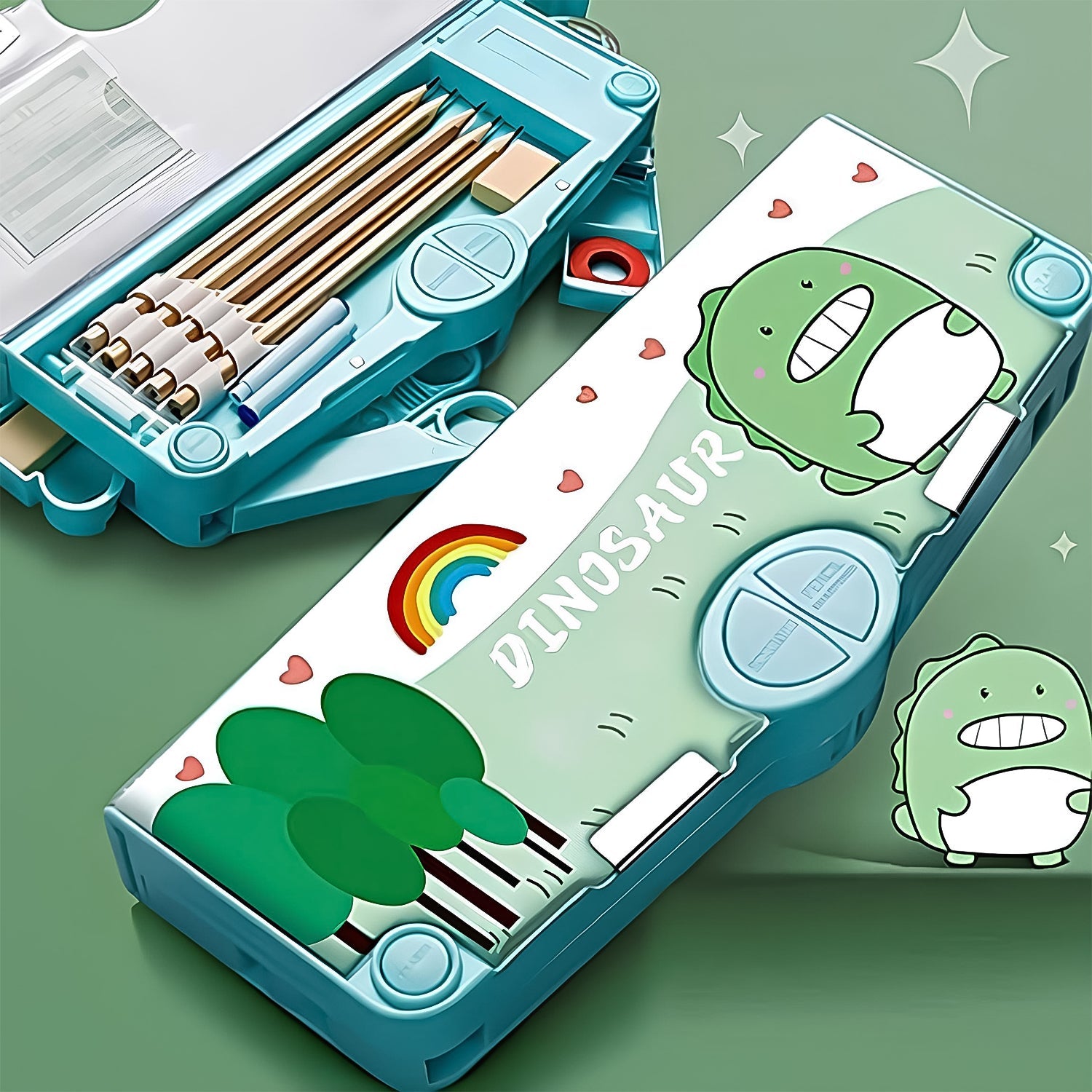 Magnetic Pop-Up Pencil Box for Students - Happy Price - Image 1
