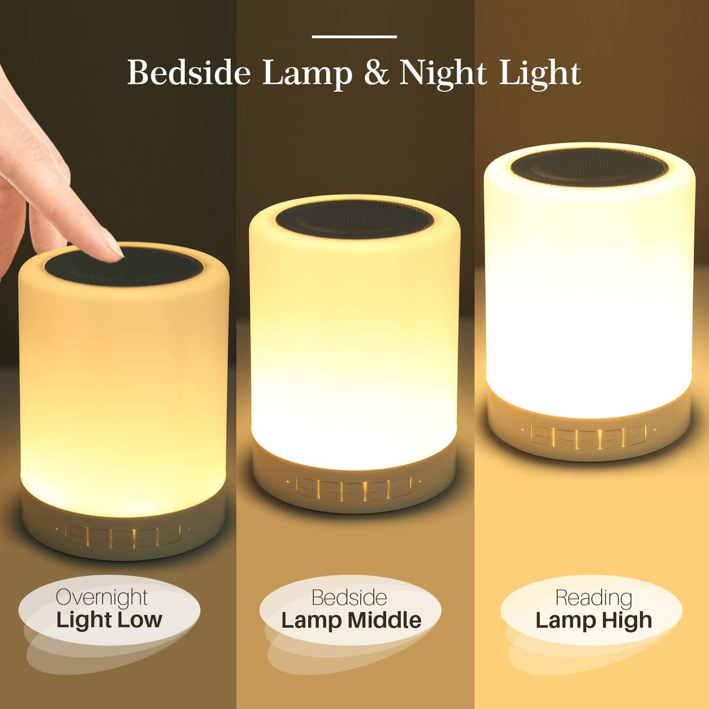 Wireless LED Touch Lamp with Bluetooth Speaker - Happy Price - Image 3
