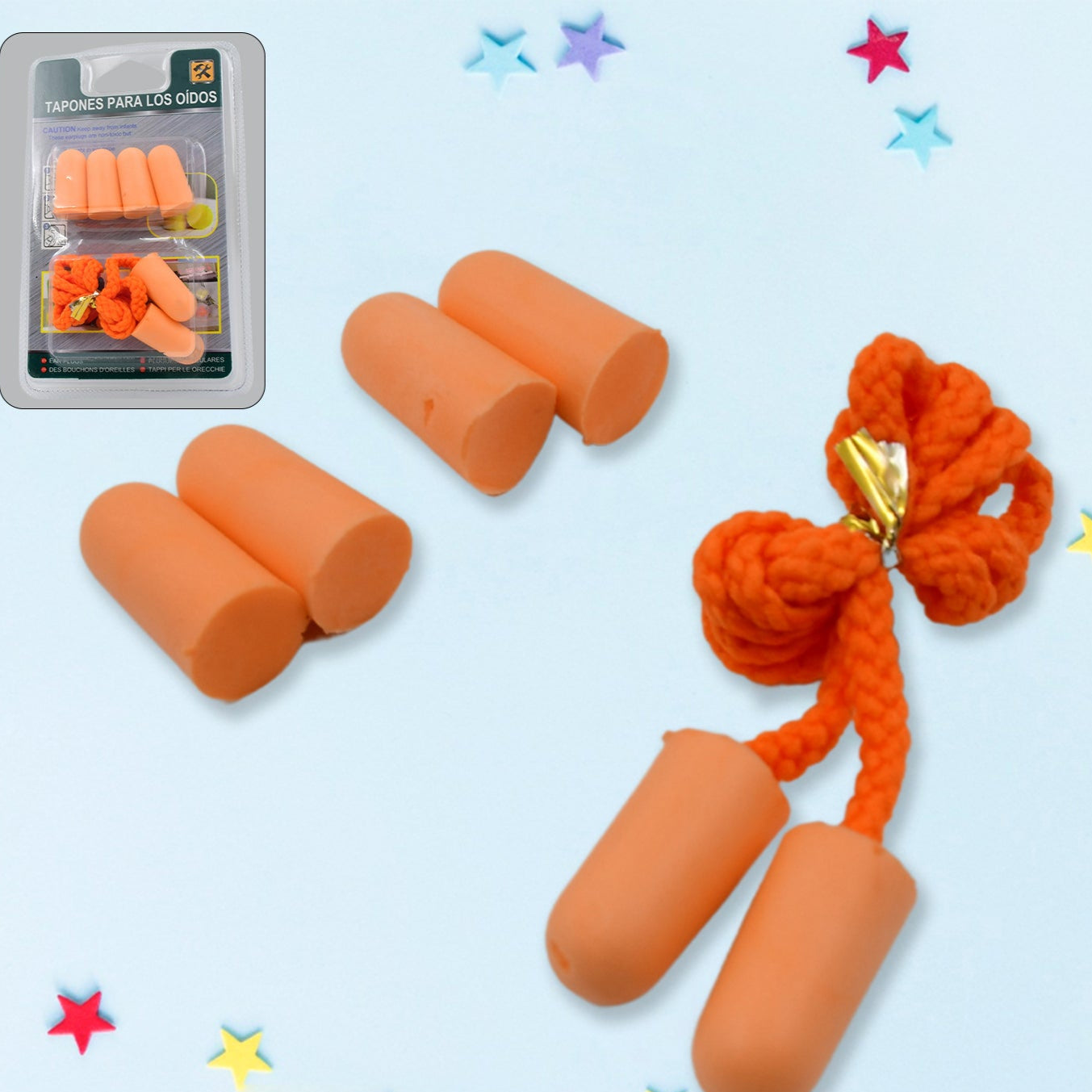 Earplugs Soft Foam Earplugs Sleeping Noise Cancelling For Hearing Protection (3 Pairs) - Happy Price - Image 1