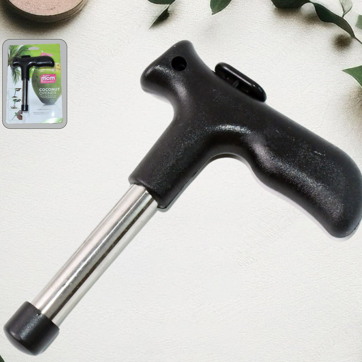 Easy Coconut Opener Tool with Ergonomic Handle (1 Pc) - Happy Price - Image 1
