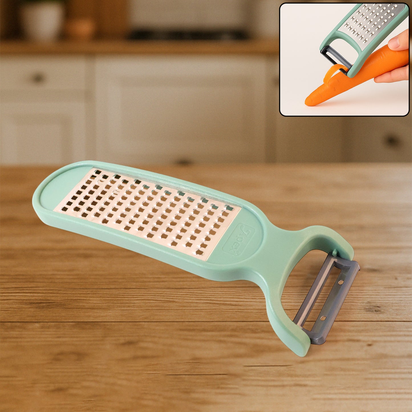 Apex 2-in-1 Vegetable Grater  Peeler Combo Tool - Happy Price - Image 3