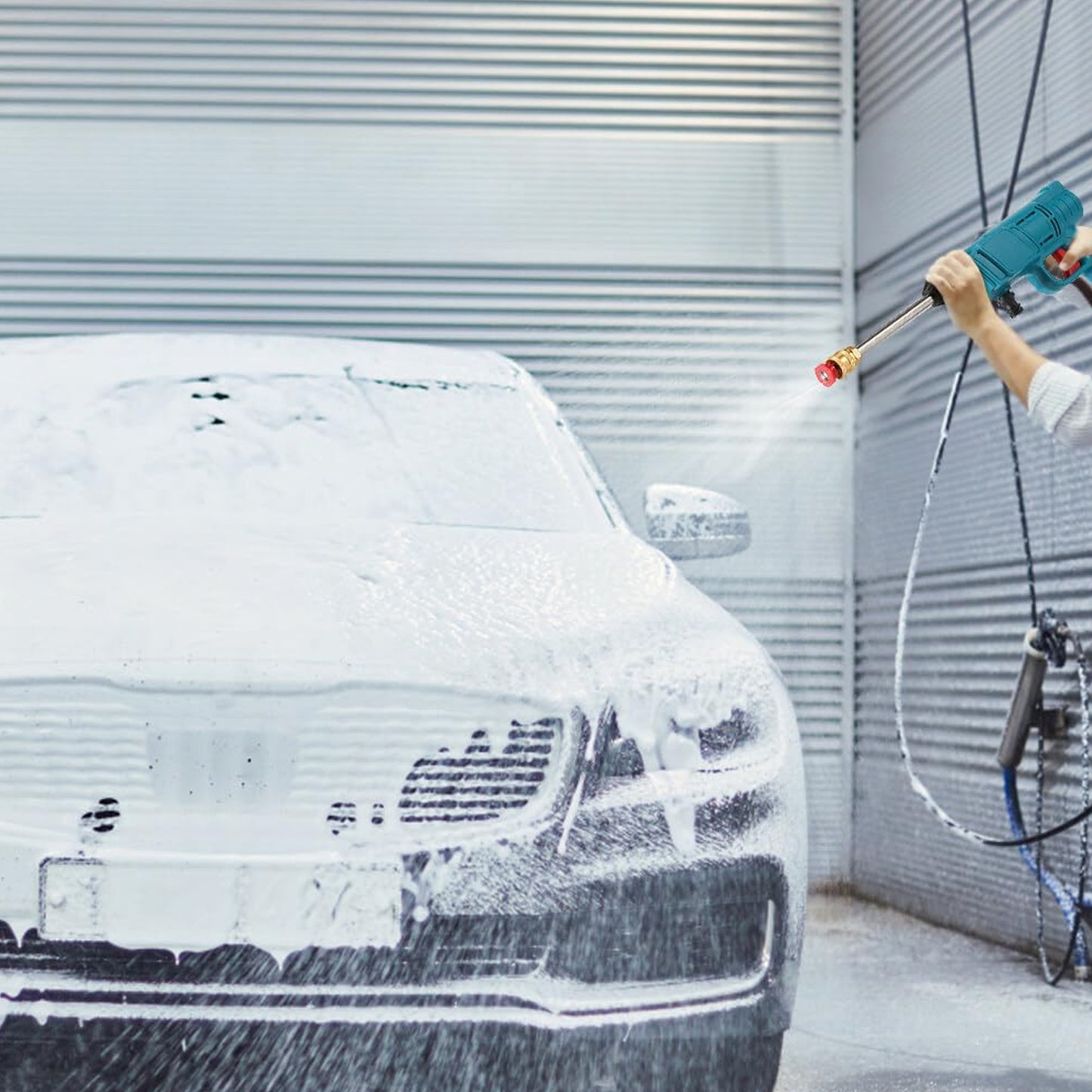 88VF Cordless High Pressure Washer Gun with Foam Sprayer - 1 Set - Happy Price - Image 3