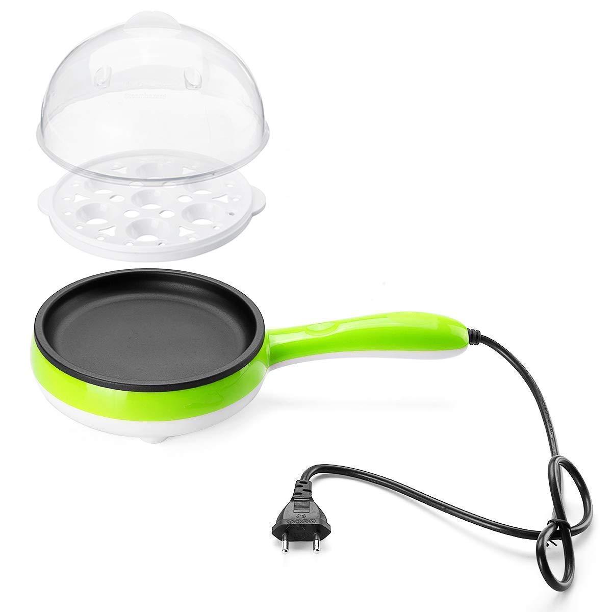 2150 Multi Functional Electric 2 In 1 Egg Frying Pan With Egg Boiler Machine Measuring Cup With Handle - Happy Price - Image 3