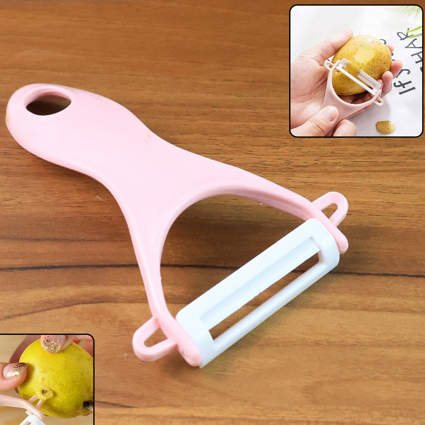 Stainless Steel Blade Peeler Universal Peeler For Professional And Household Kitchen Peeler (1 Pc) - Happy Price - Image 1