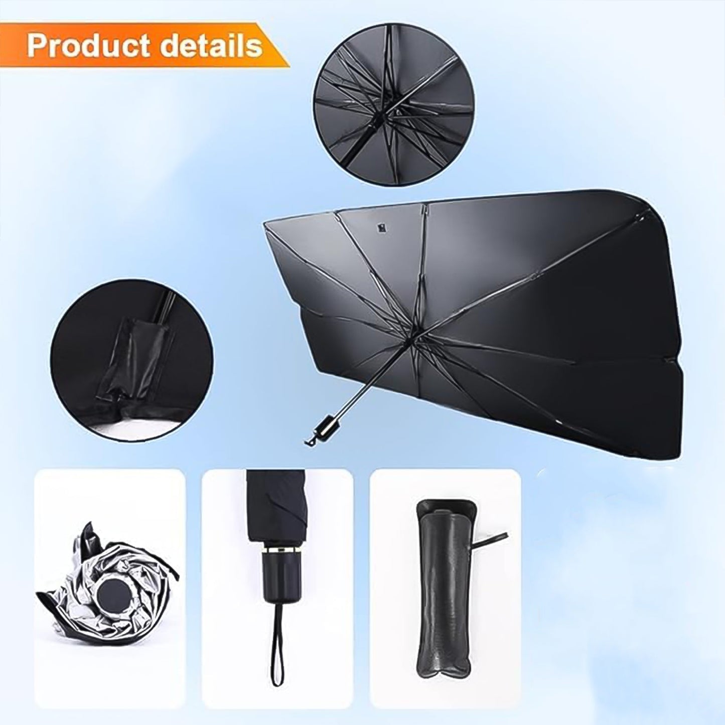 Windshield Umbrella Sun Shade Cover For Car (1 Pc) - Happy Price - Image 4