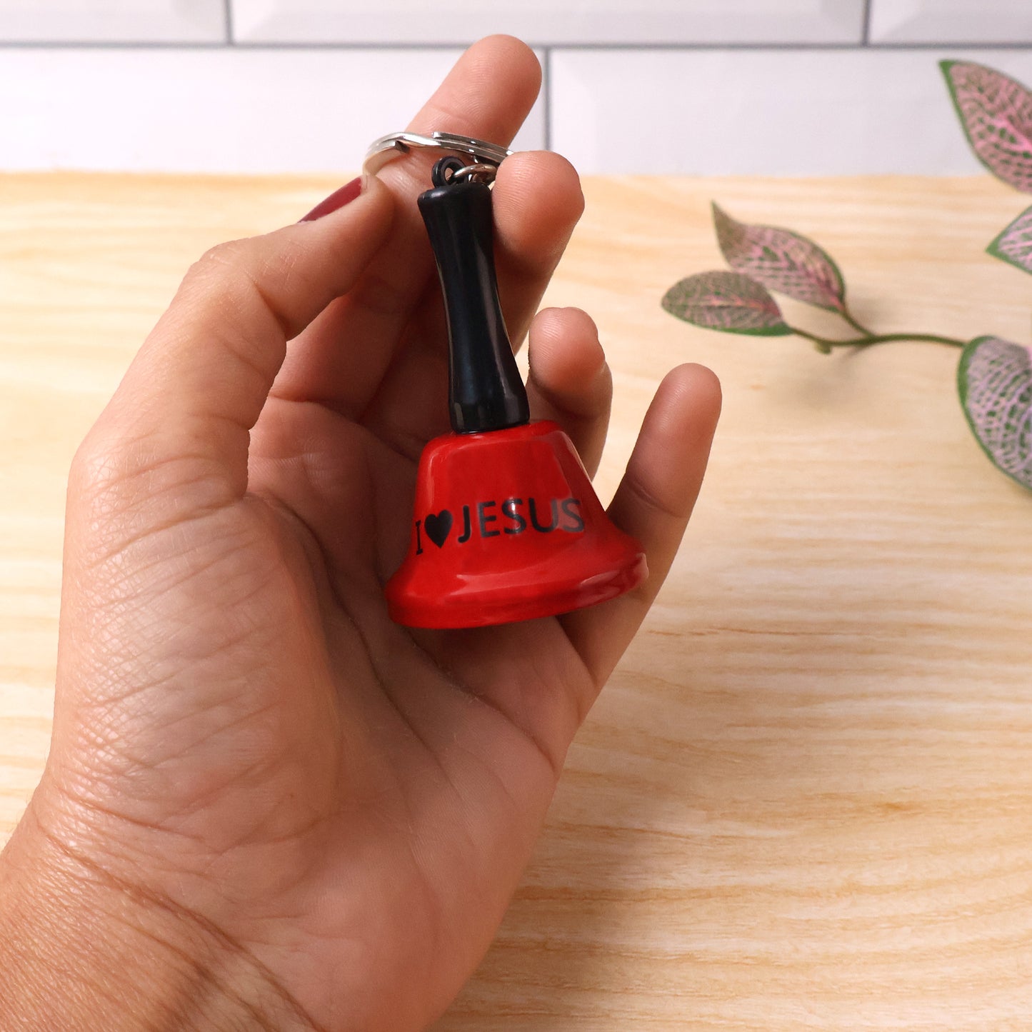 Mini Metal Hand Bell with Keychain - "Ring for Wine" Novelty Party Accessory (1 Pc) - Happy Price - Image 6