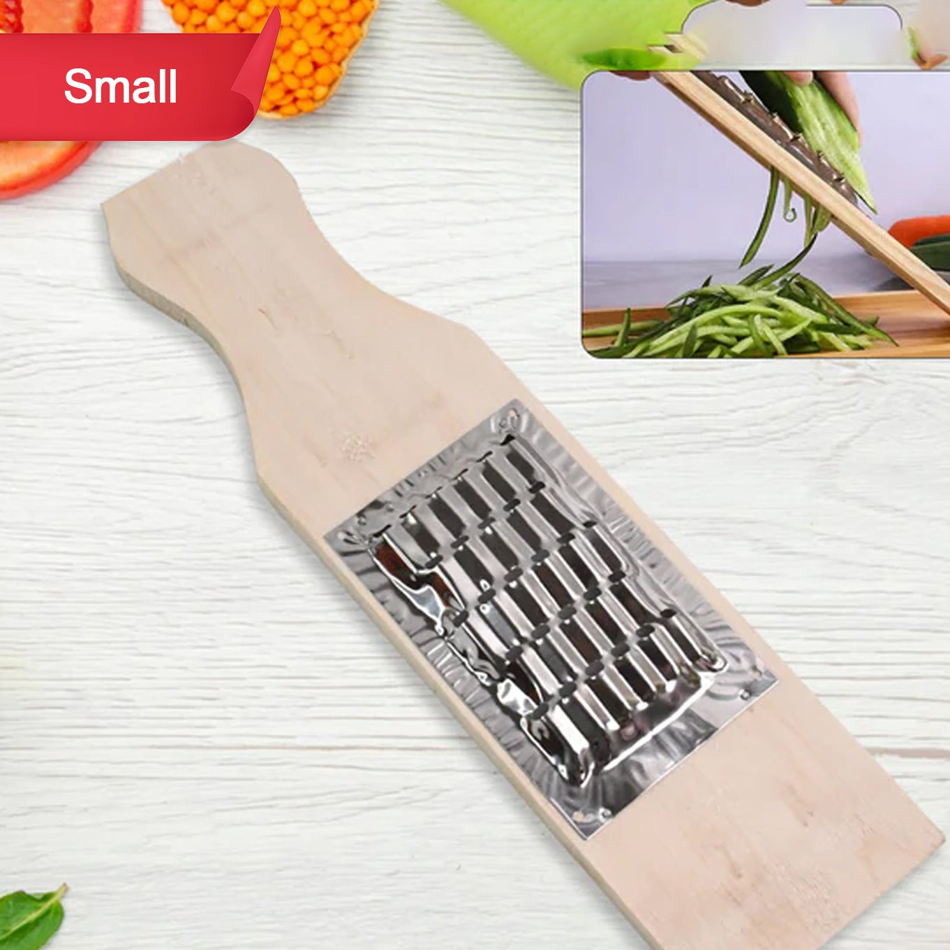 Vegetable Shredder Slicer Fry Cheese Grater Food Vegetables Kitchen  (Small  1 Pc) - Happy Price - Image 1
