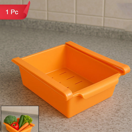 Adjustable Sliding Refrigerator Storage Basket (1 Pc) - Happy Price - Image 1