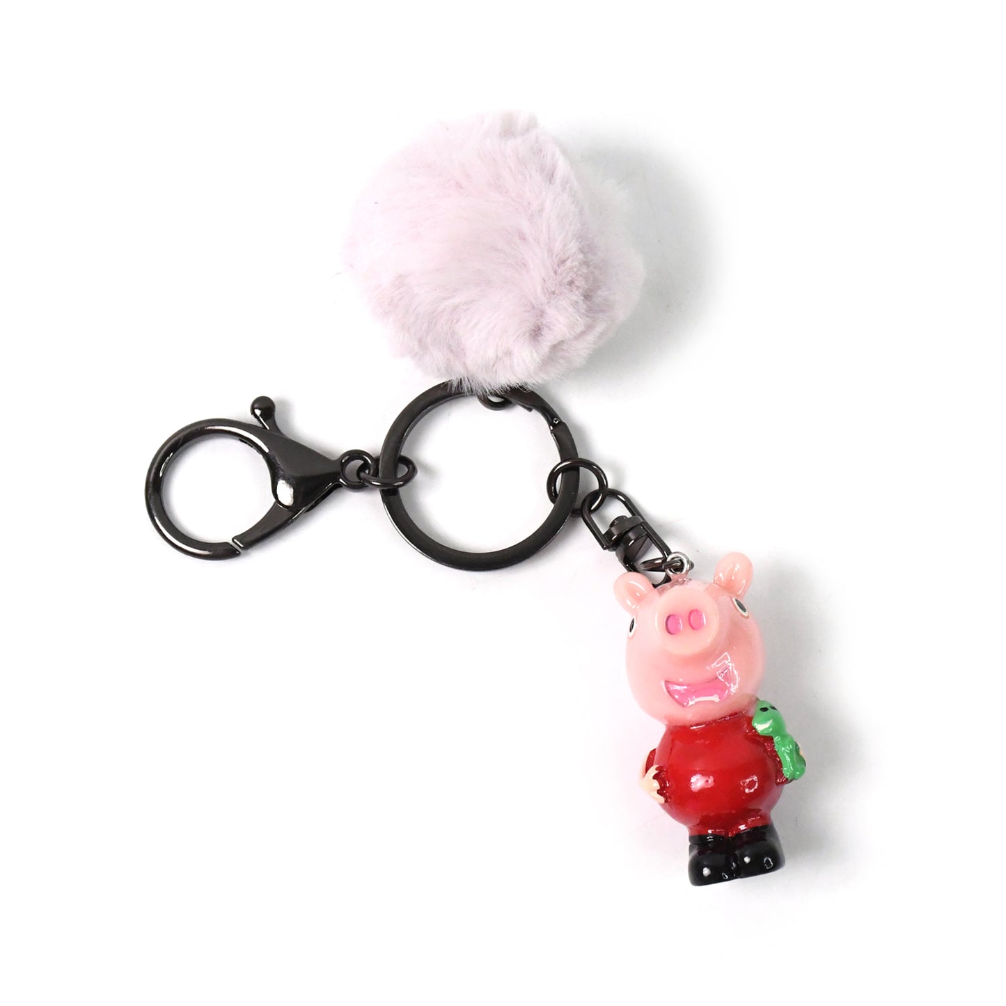 Cute Cartoon Keychain With Fluffy Pom (1 Pc  Mix Design) - Happy Price - Image 5