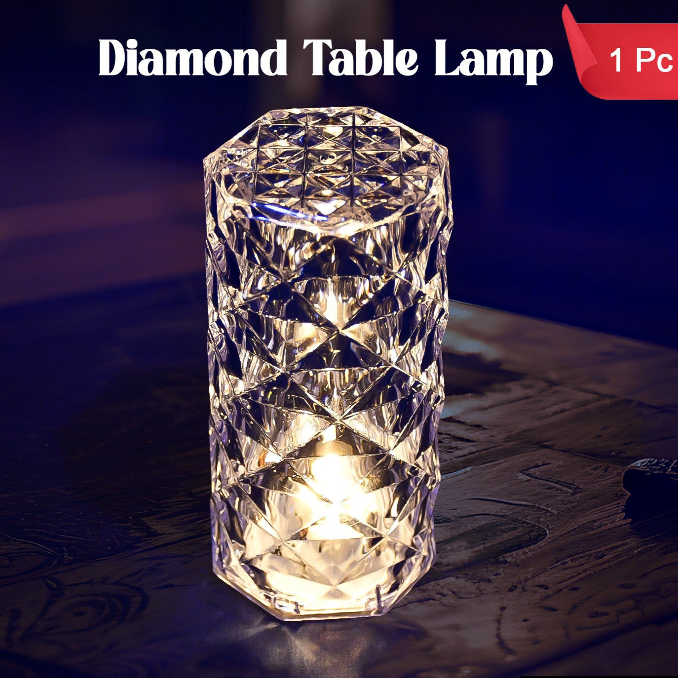 Diamond Table Lamp  Candles For Home Decoration Crystal Candle Lights - Happy Price - Image 1
