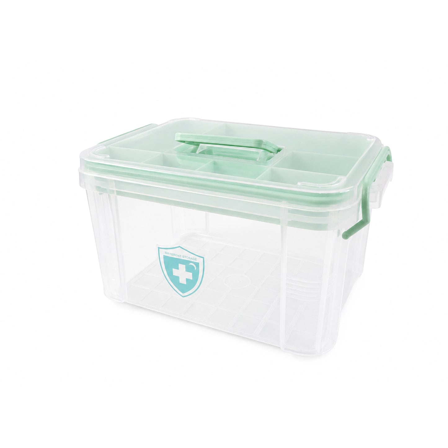 Plastic Medicine Organizer Box with Lock Lid & Handle (1 Pc) - Happy Price - Image 4