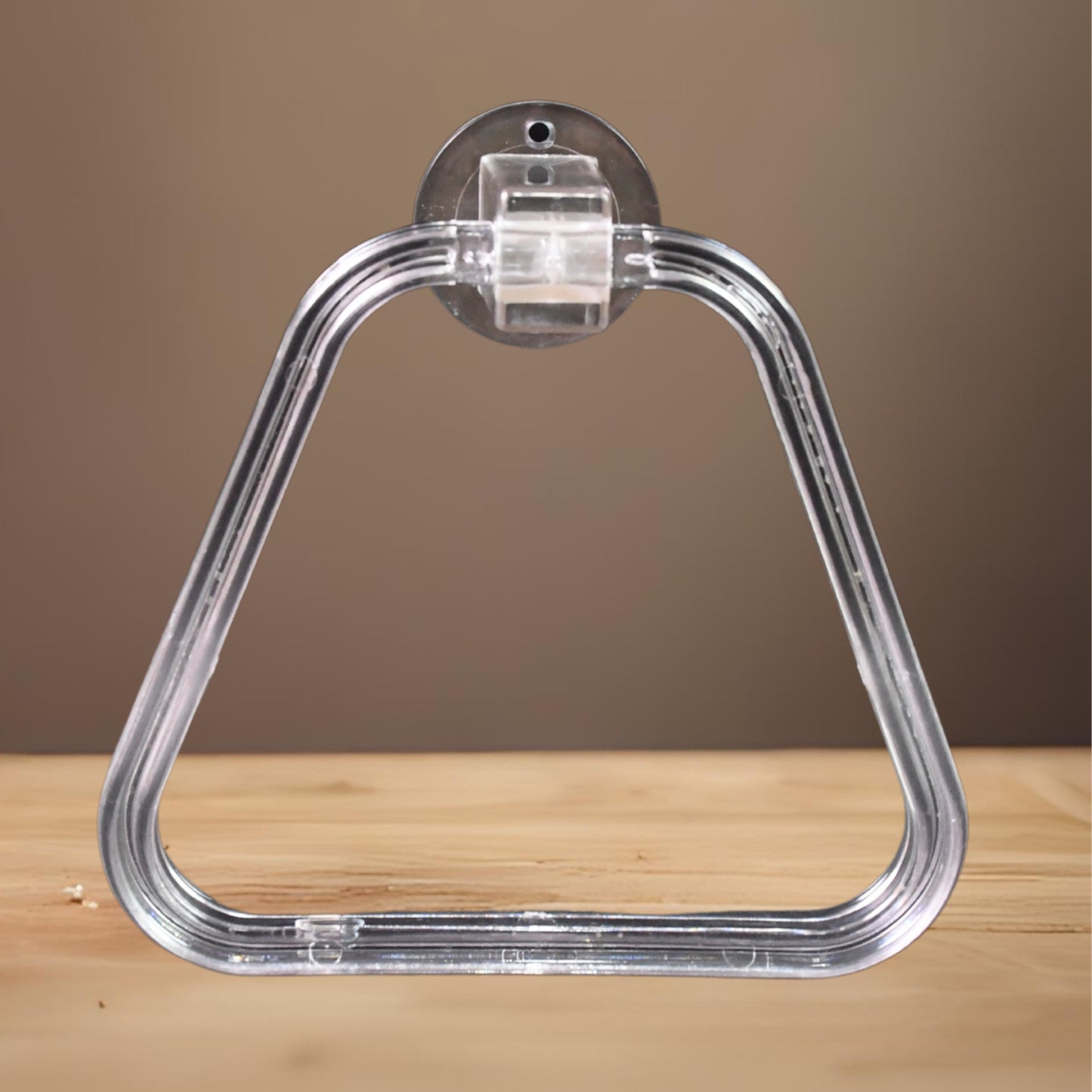 Unbreakable Abs Square Towel Ring Wall Mounted Stand  Holder (1 Pc) - Happy Price - Image 4