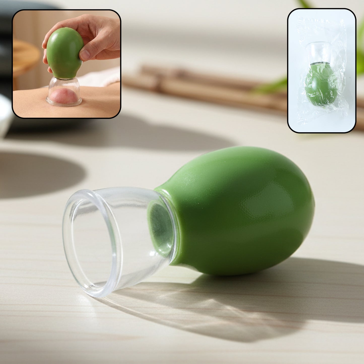 Manual Silicone Cupping Therapy Cup (1 Pc) for Body Massage & Relaxation - Happy Price - Image 2