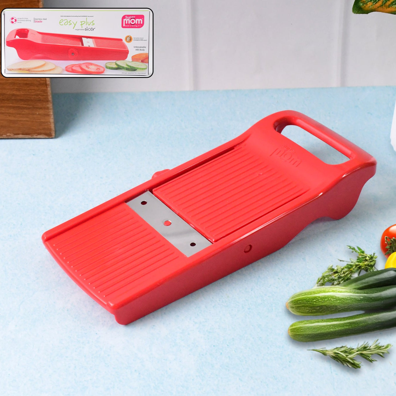 Easy Plus Vegetable Slicer (1 Pc) - Adjustable Stainless Steel Blade - Happy Price - Image 1