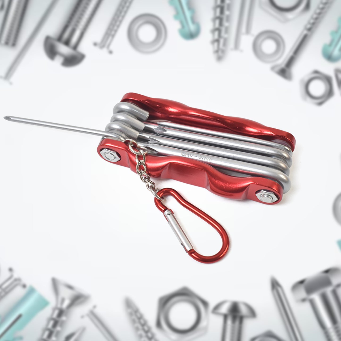 Portable 8 In 1 Multifunctional Cycling Bike Repair Tool Set Wrench Screwdriver Tools - Happy Price - Image 3