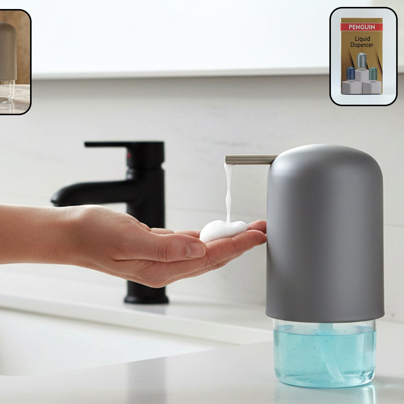 Penguin Style Liquid Soap Dispenser Pump Bottle - 1 Pc - Great Price - Image 1