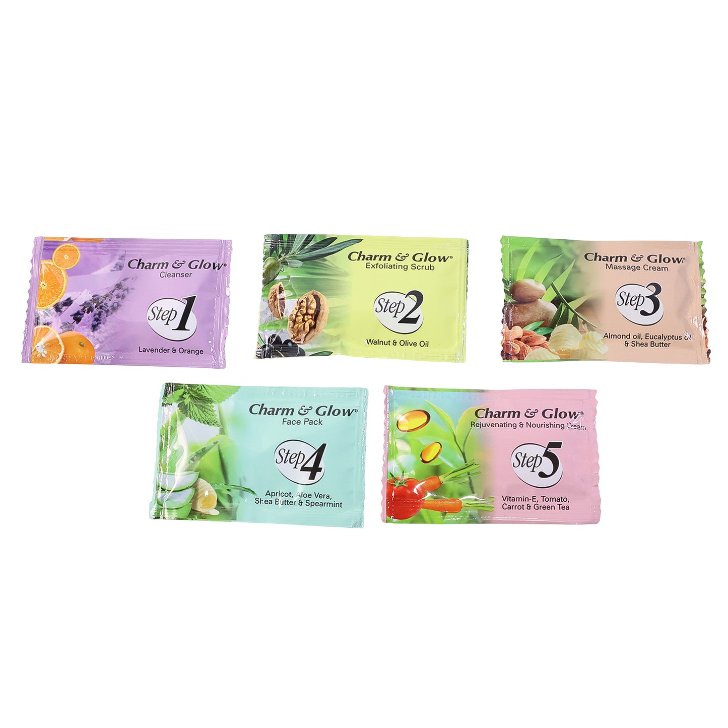 Herbal 5-Step Facial Kit for Complete Skin Rejuvenation (1 Pc) - Happy Price - Image 4