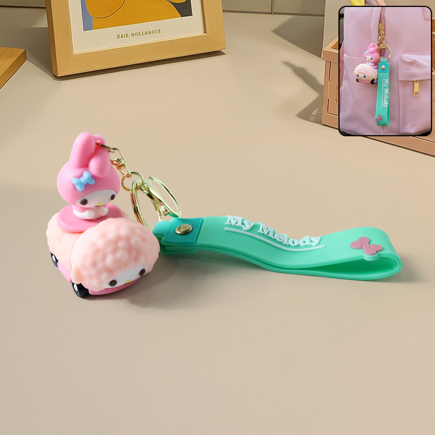 Cute Cartoon Silicone Keychain for Bags & Keys (1 Pc) - Happy Price - Image 2