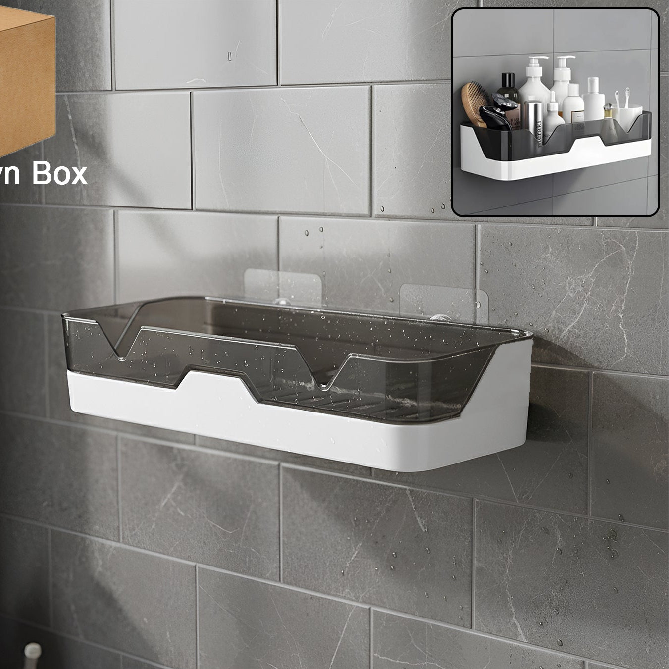 Adhesive Wall Shelf for Bathroom & Kitchen Organizer (1 Pc) - Happy Price - Image 1