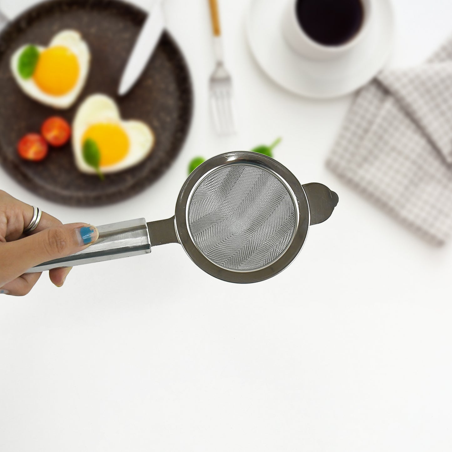 Apex Premium Conical Tea Strainer With Pipe Handle - Happy Price - Image 3