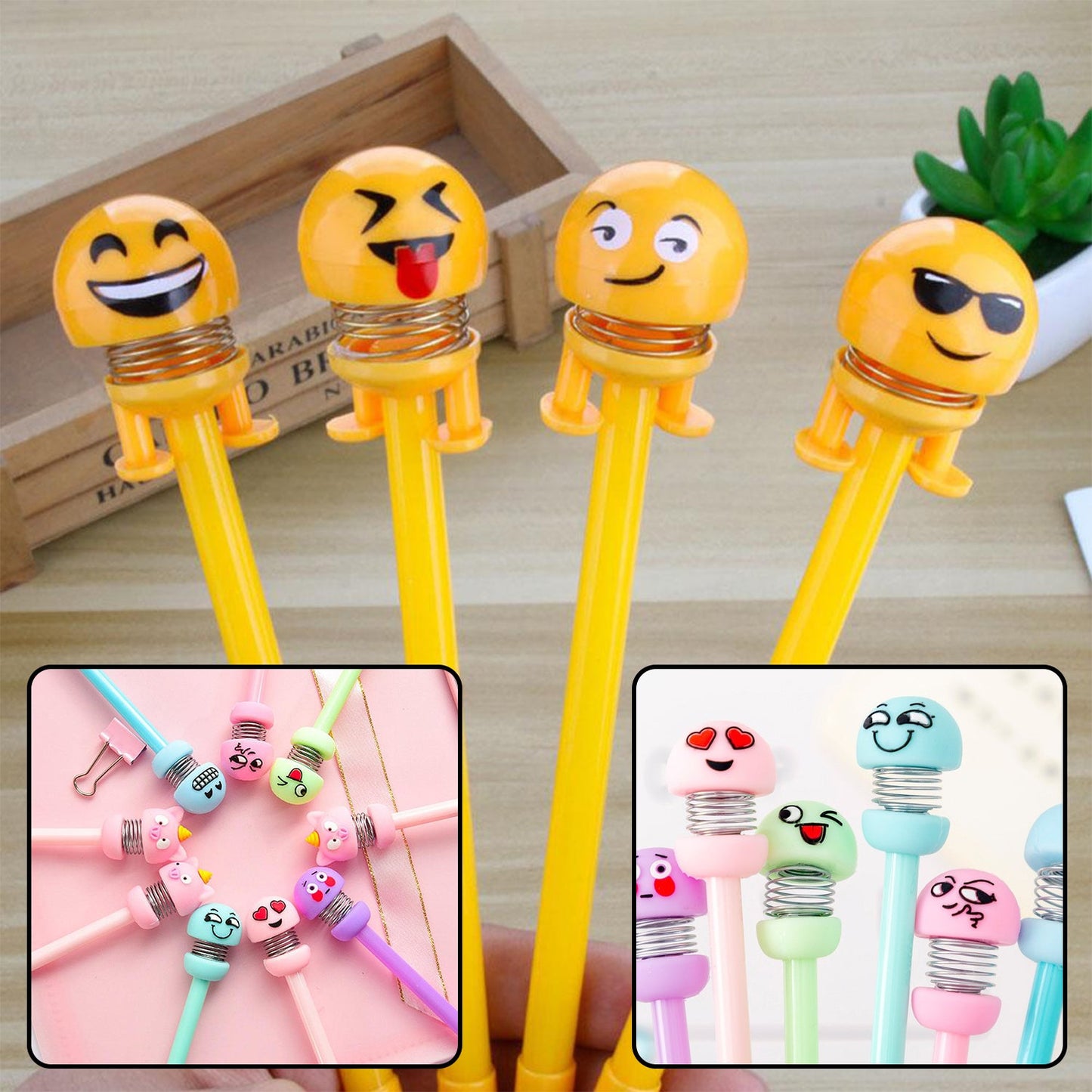 Emoji Pen And Emoji Pencil Used By Kids For Writing And Playing Purposes Etc. - Happy Price - Image 3
