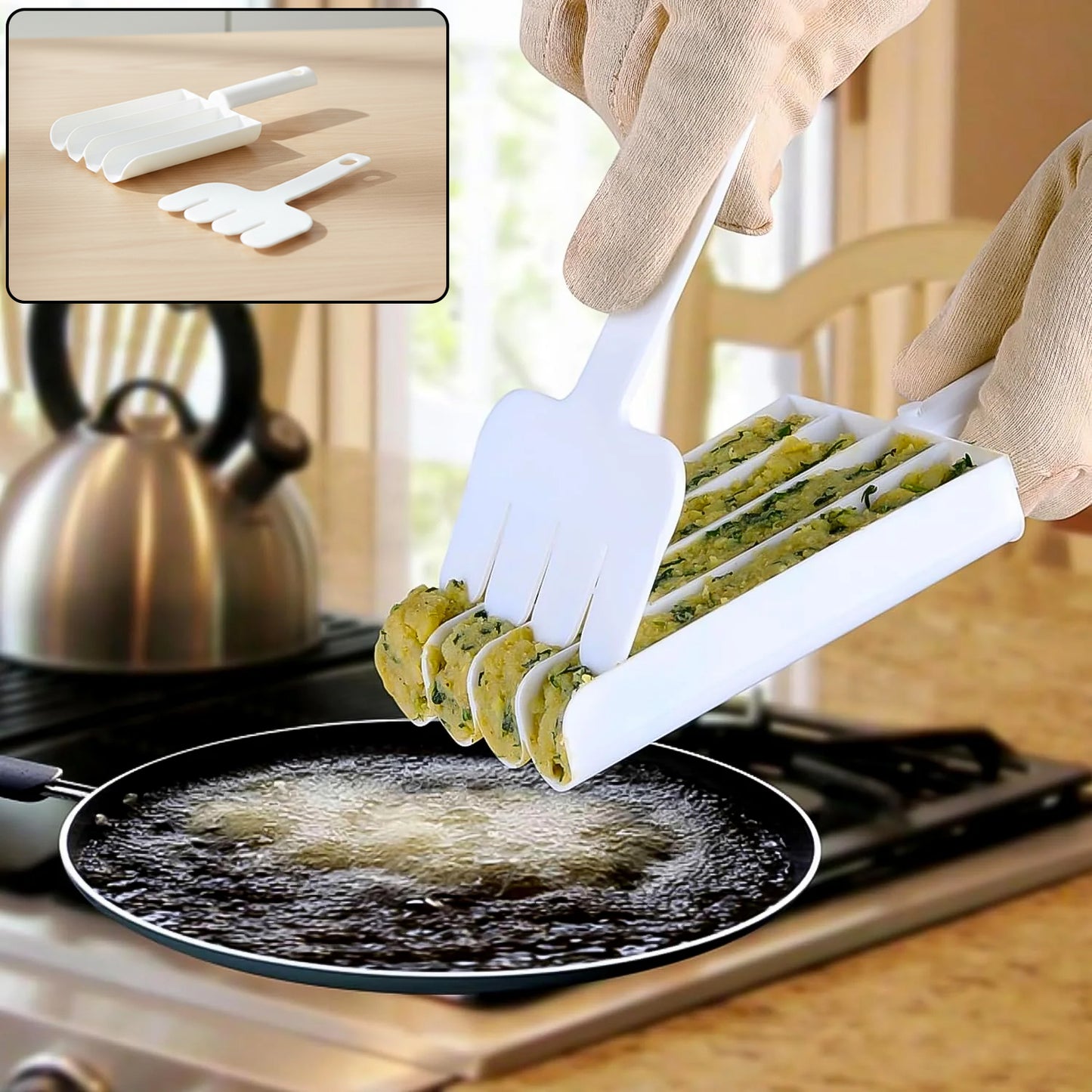 Manual Food Slicer and Fry Press Tool - 1 Set - Happy Price - Image 2
