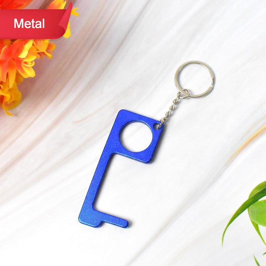 Metal Key Shape Keychain Door Opener Tool (1 Pc) - Happy Price - Image 1