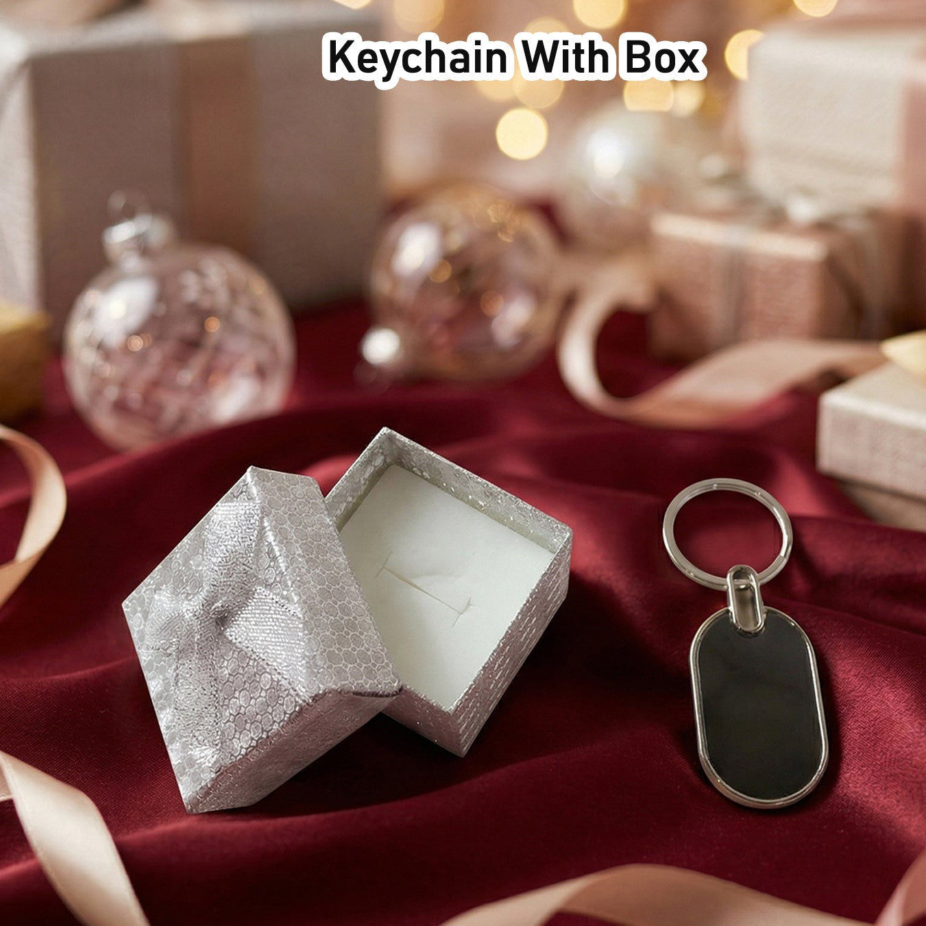 Premium Metal Keychain With Gift Box