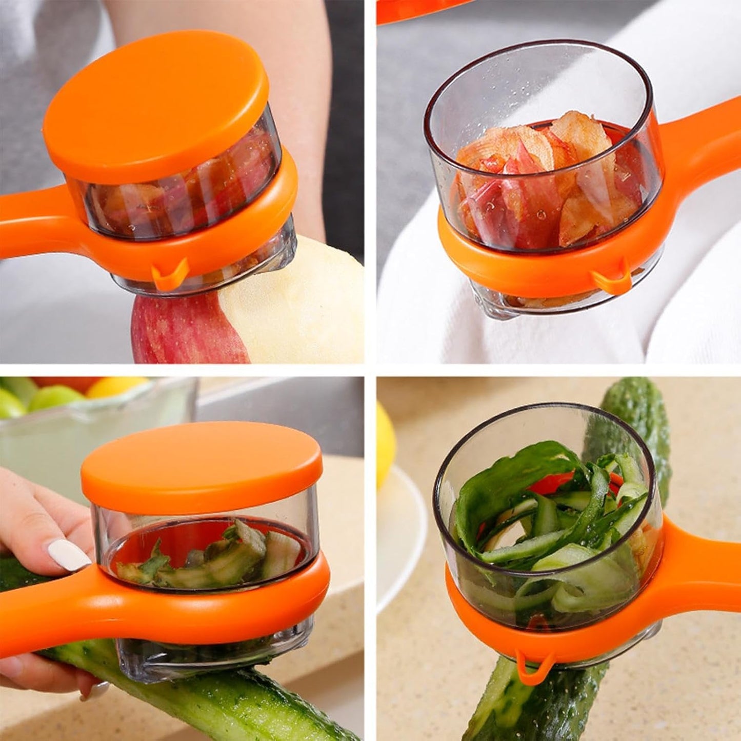 Stainless Steel Peeler With Container (1 Pc) - Happy Price - Image 3