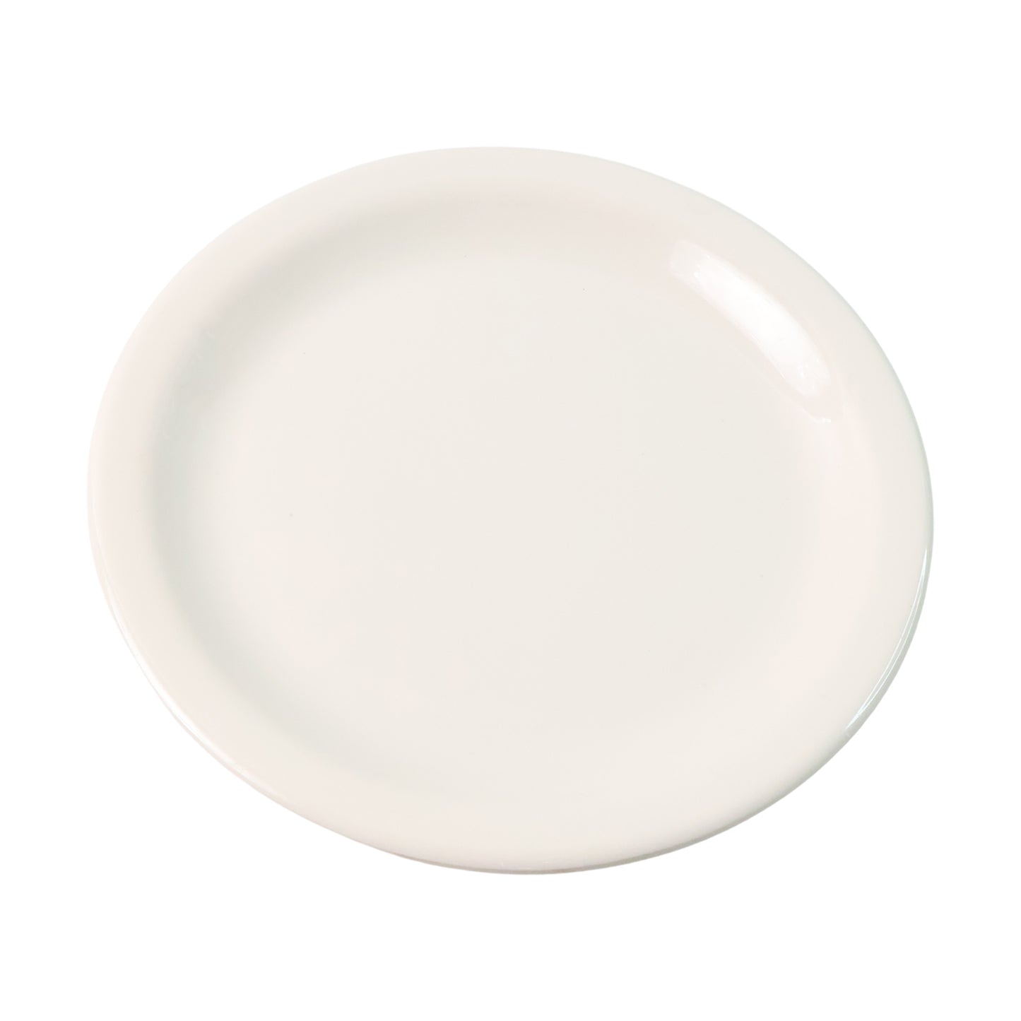 23 cm Round Plastic Dinner Plate - White, Break-Resistant (1 Pc) - Happy Price - Image 4