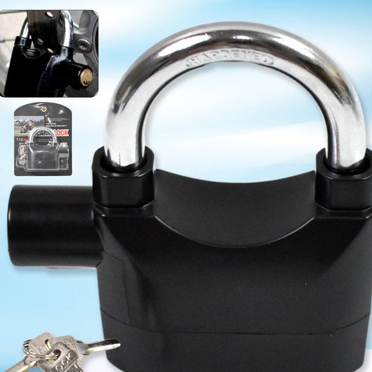 Plastic Body Waterproof Siren Alarm Smart Alarm Lock  3 Keys (1 Set) - Happy Price - Image 1