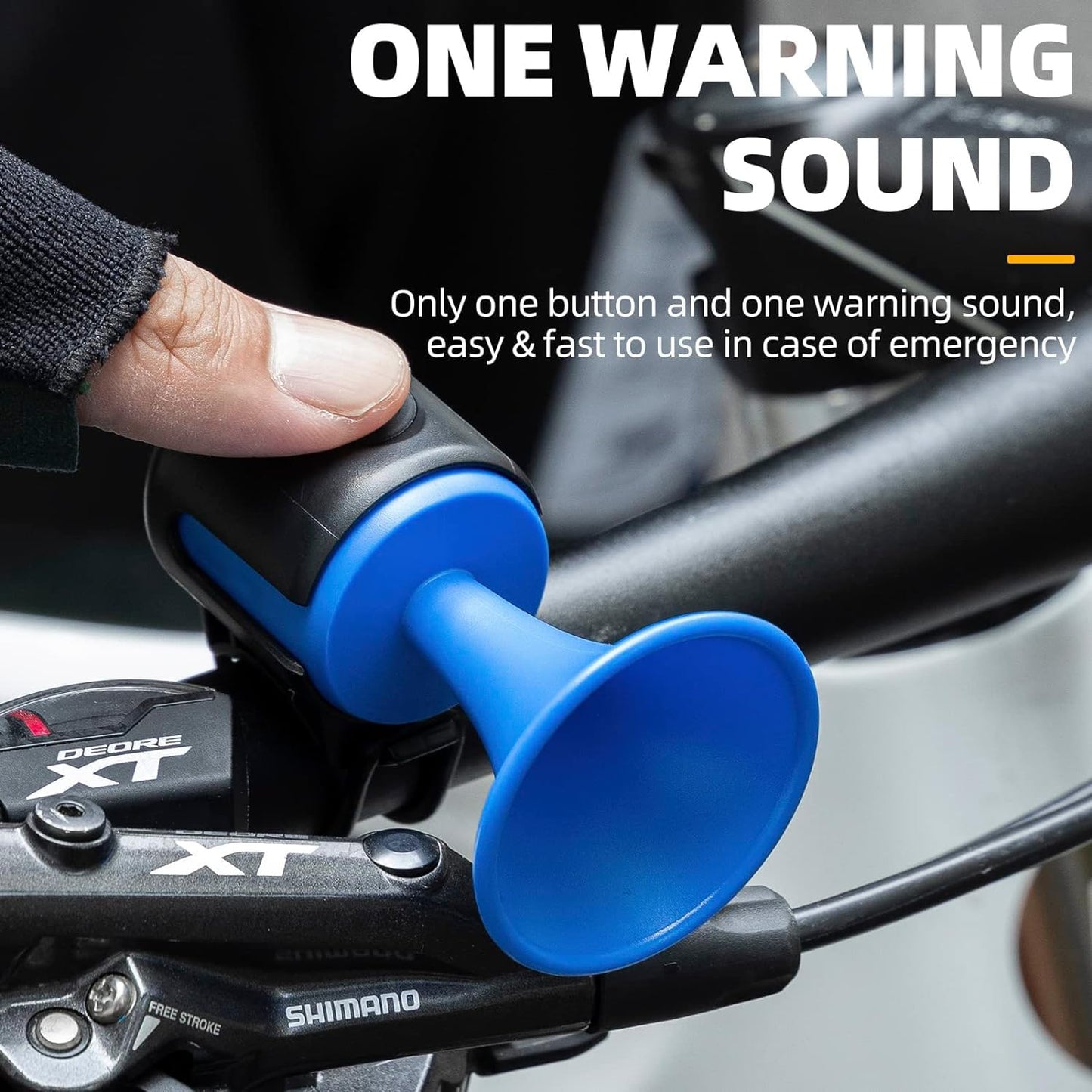 Bicycle Air Horn Loud - 120db 1 Sound Mode Electronic Bicycle Bellsuper Electric Horn With Long Standby Button Battery Operatedipx4 Waterproof Loud Bell For Adults - Happy Price - Image 4