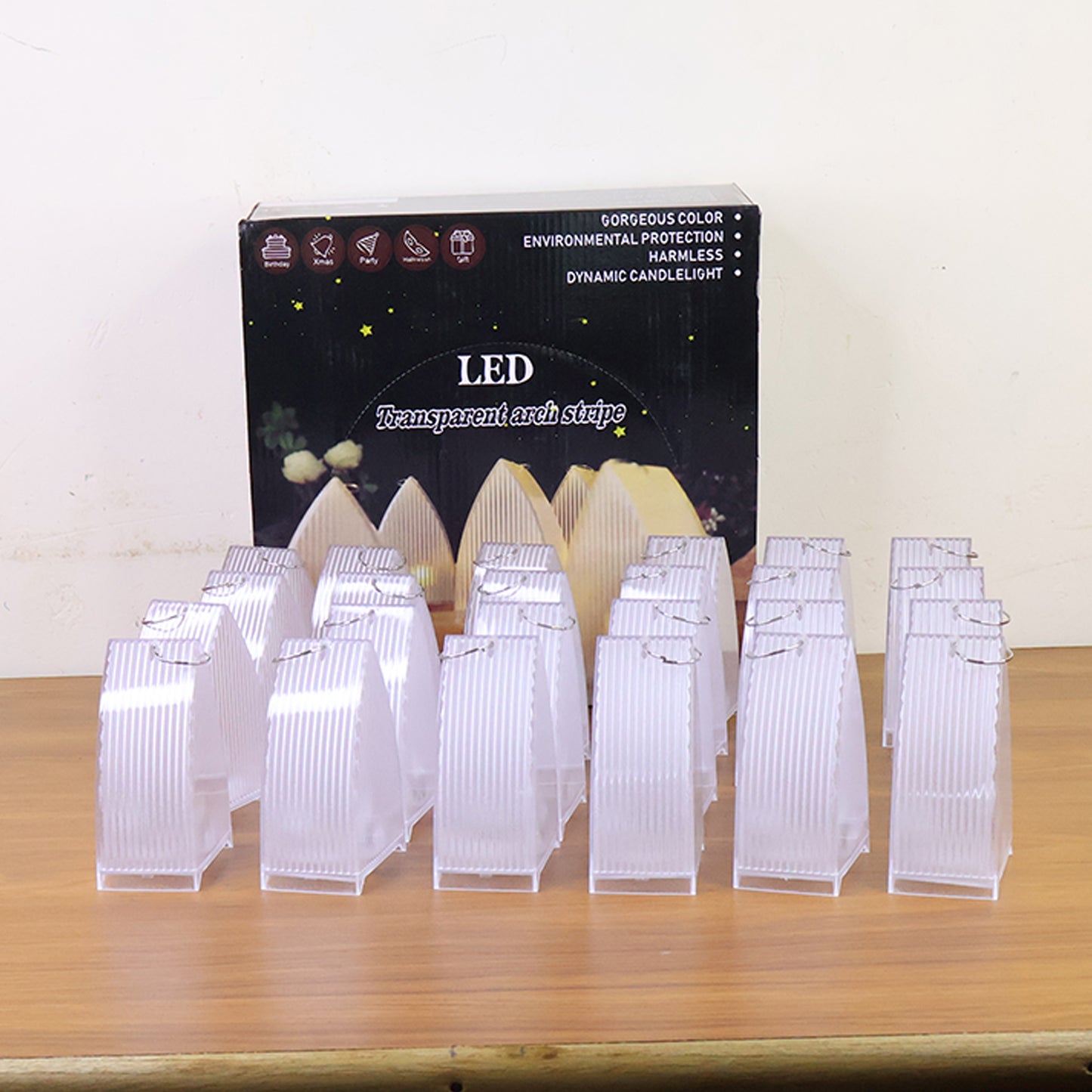 24 Pcs Transparent LED Candle Lights - Flameless Battery Operated Decorative Tealights - Happy Price - Image 7