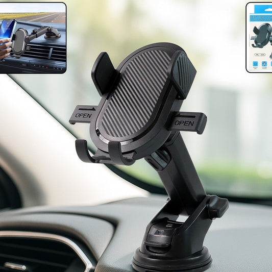 Adjustable Car Phone Mount with Suction Base - 1 Pc - Happy Price - Image 1