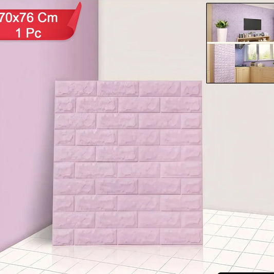 3D Foam Wall Panels Sticker - 70x76 cm, 1 Piece - Happy Price - Image 1