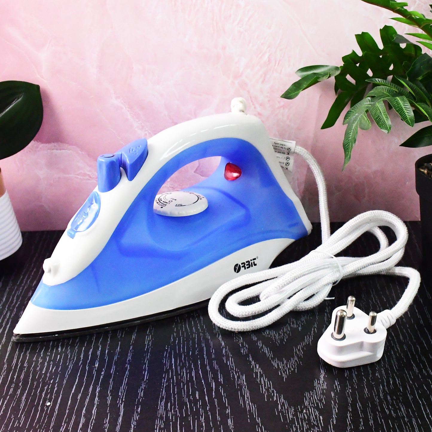 Orbit 1200W Steam Iron with Non-Stick Soleplate & Adjustable Temp (1 Pc) - Happy Price - Image 4