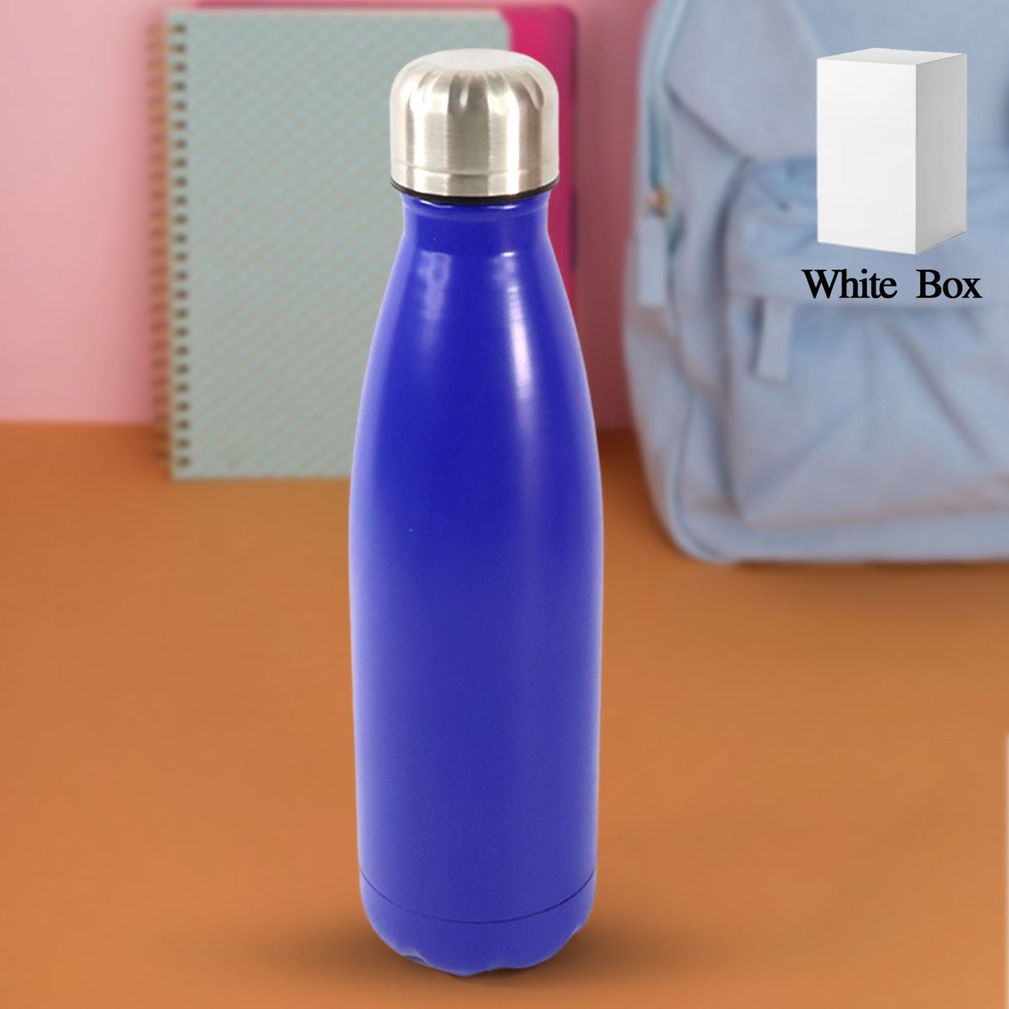Stainless Steel Water Bottle - 400ml Capacity - Happy Price - Image 1