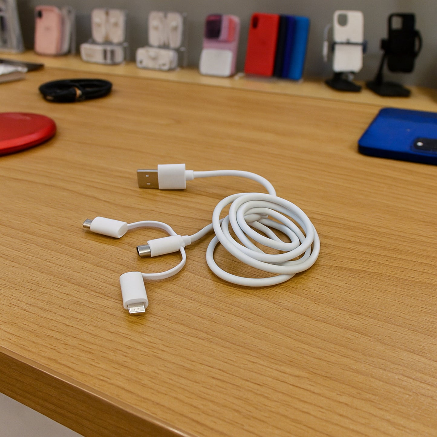 3-in-1 Universal Charging Cable with Micro USB & Type-C Connectors - Happy Price - Image 3