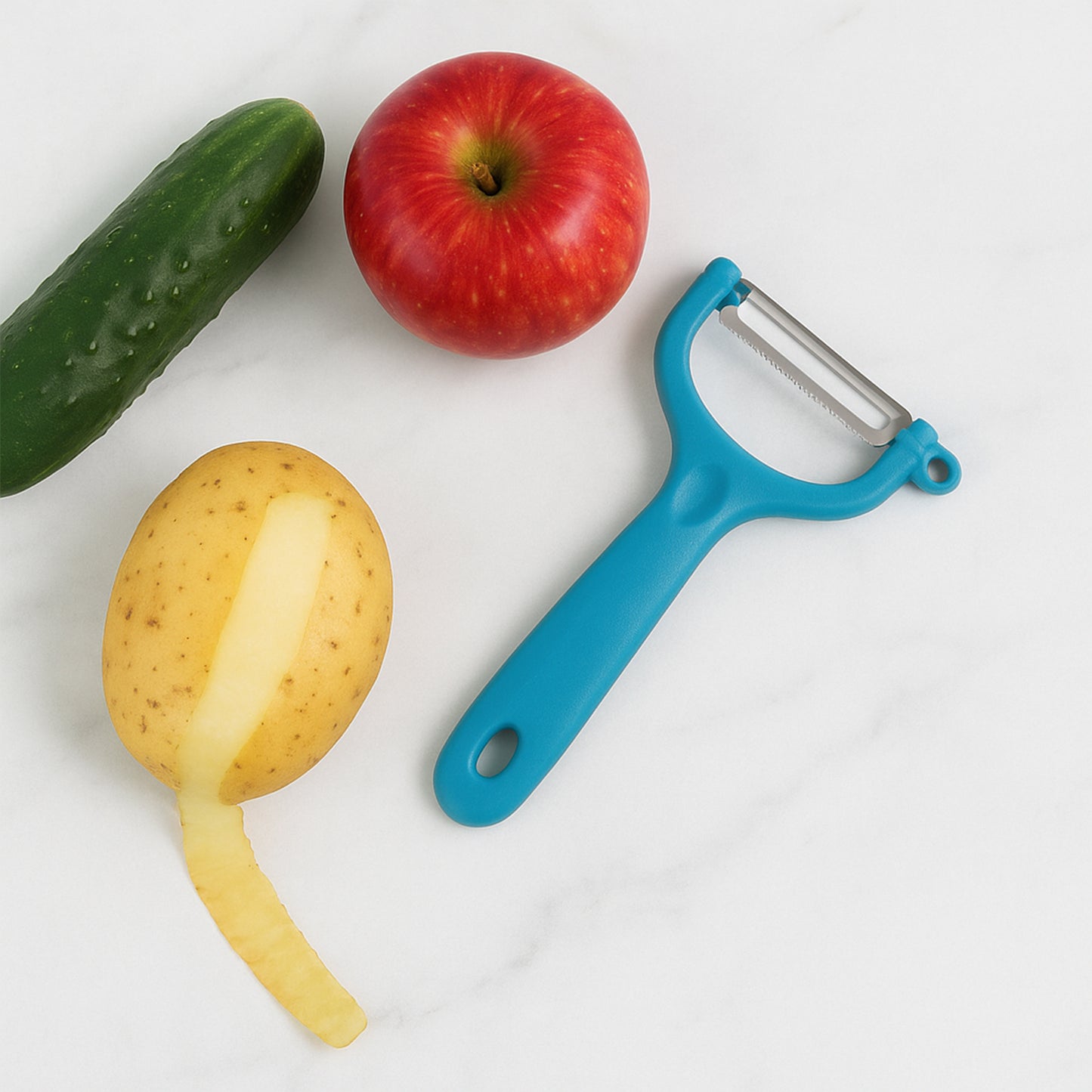 Premium Ritu Peeler Plus (1 Pc) - Stainless Steel Serrated Blade Kitchen Tool - Happy Price - Image 6