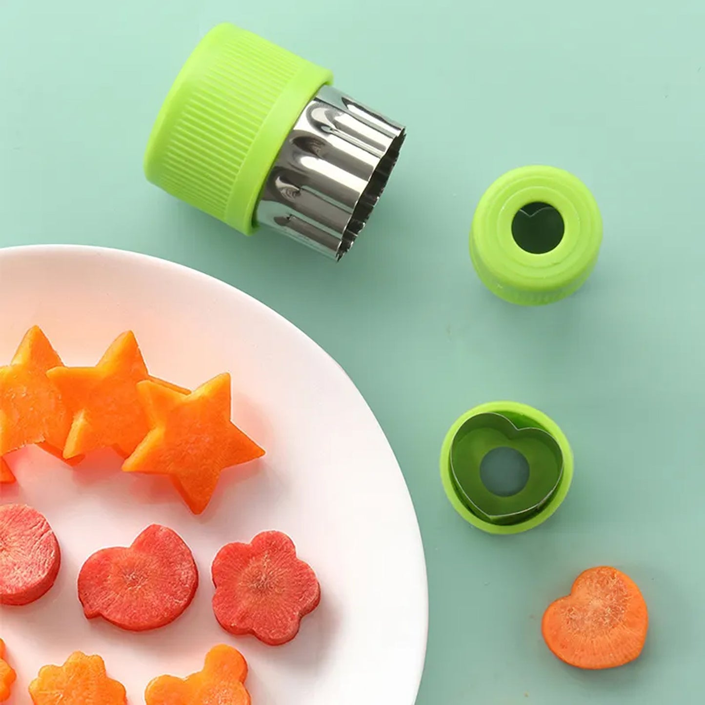 12 Piece Stainless Steel Cookie Cutter Shapes Set for Baking & Food Decoration - Happy Price - Image 3