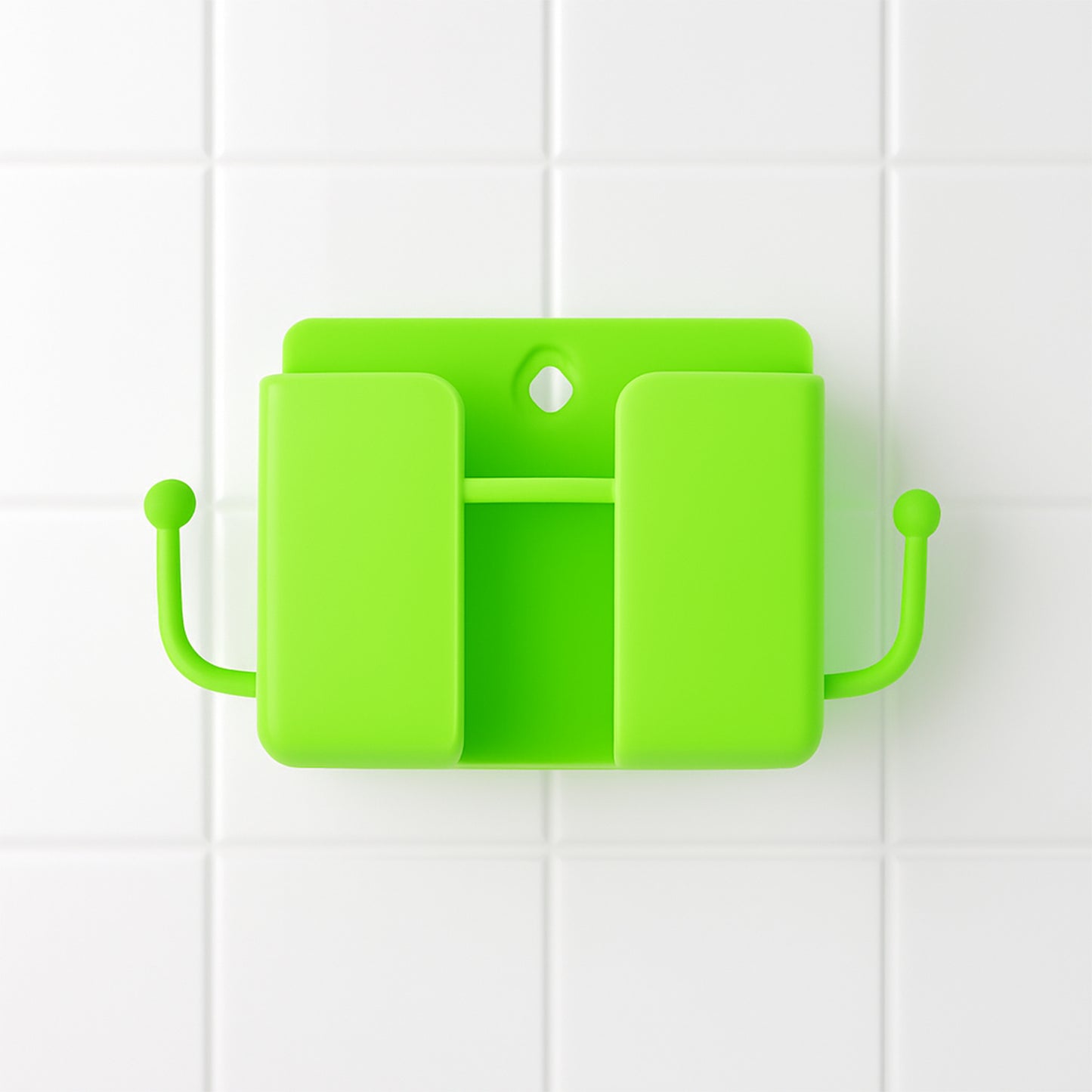 1 Pc Neon Green Wallmount Mobile Stand With Hook - Happy Price - Image 4