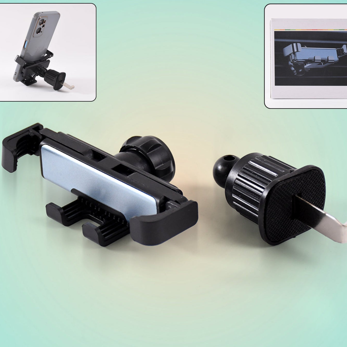 Universal 360 Rotatable Air Vent Car Mobile Holder (1 Set ) - Happy Price - Image 1